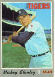 1970 Topps Baseball Cards      383     Mickey Stanley